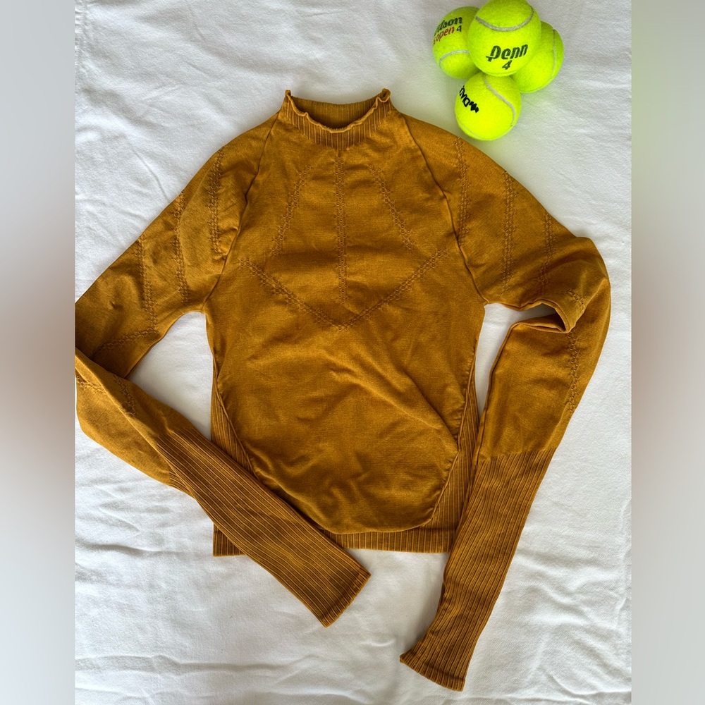 Free people good karma, high neck, long sleeve.